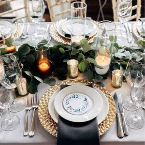 Gold mercury glass tea lights